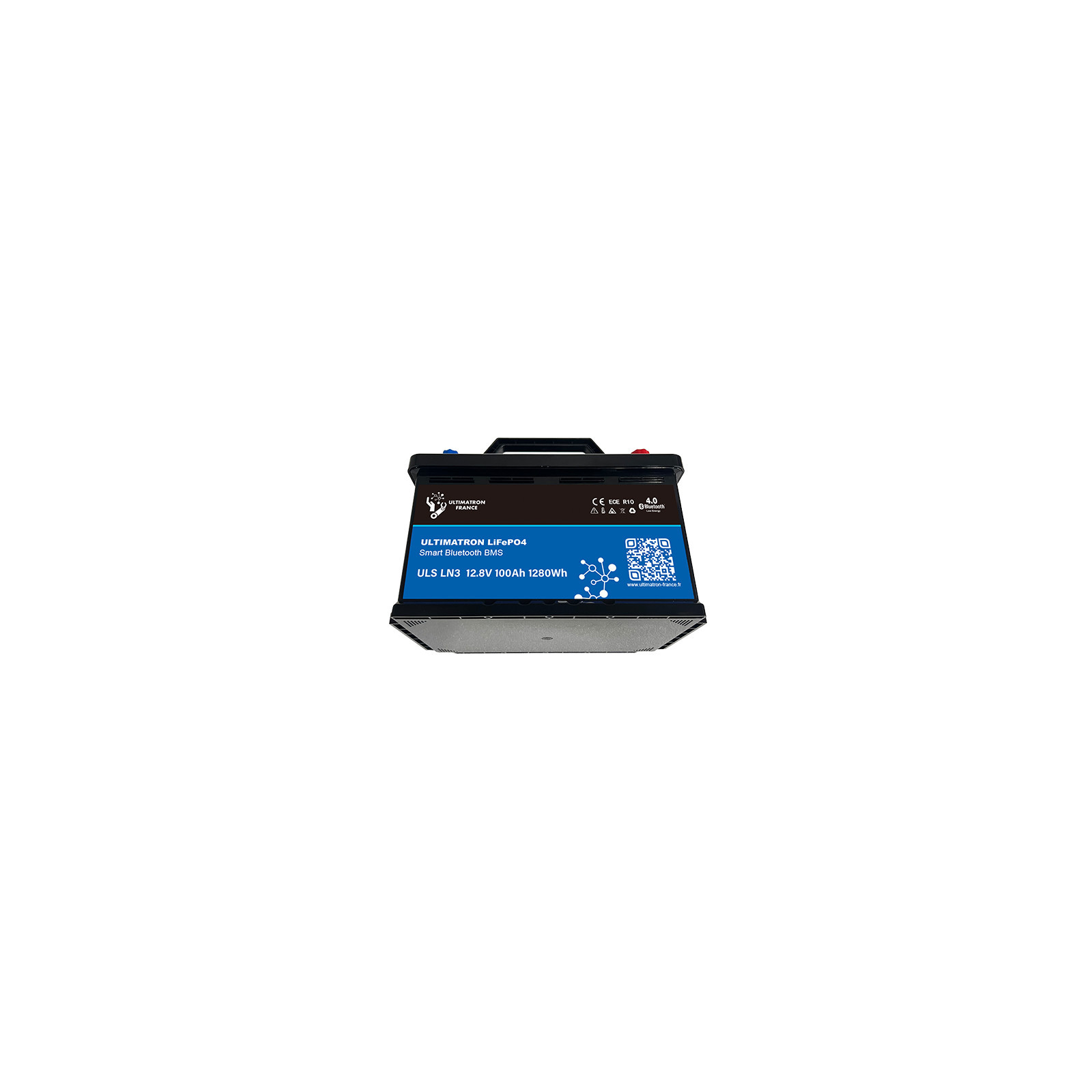 Batterie lithium LiFePO4 ULTIMATRON 12.8V 100Ah avec Bluetooth et Smart BMS intégré
