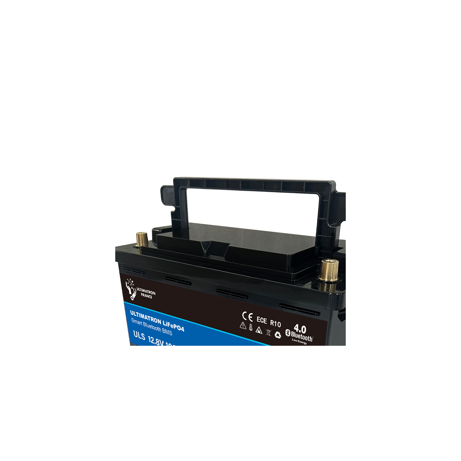 Batterie lithium LiFePO4 ULTIMATRON 12.8V 100Ah avec Bluetooth et Smart BMS intégré