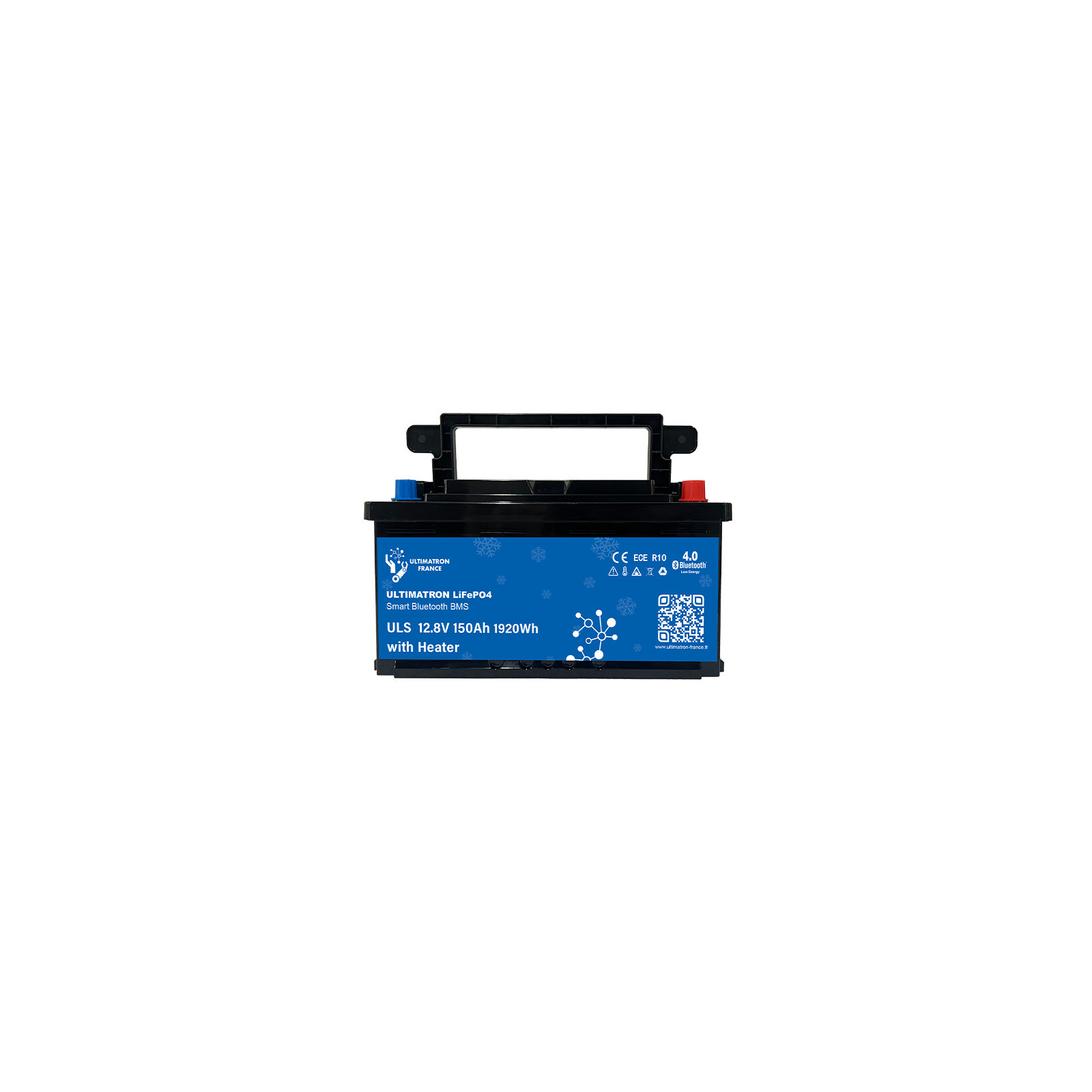 Batterie lithium LiFePO4 ULTIMATRON 12.8V 150Ah avec Bluetooth, Smart BMS intégré et chauffage
