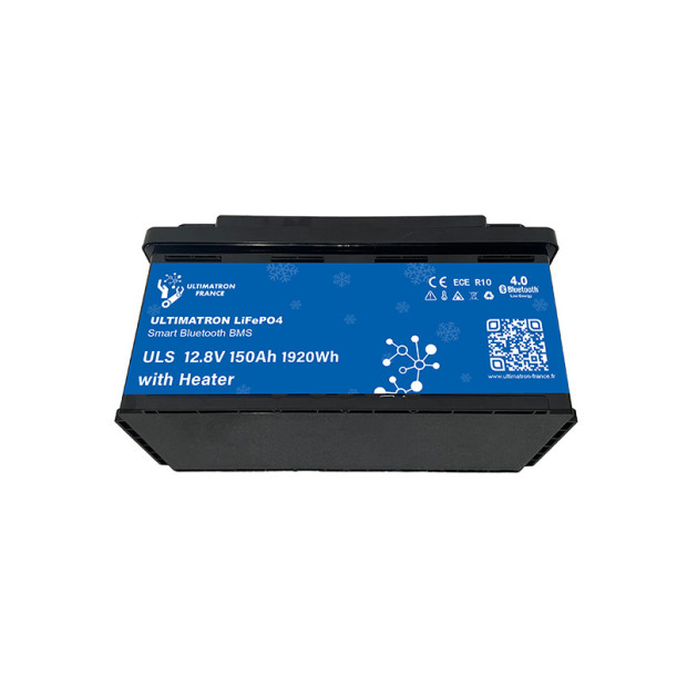 Batterie lithium LiFePO4 ULTIMATRON 12.8V 150Ah avec Bluetooth, Smart BMS intégré et chauffage