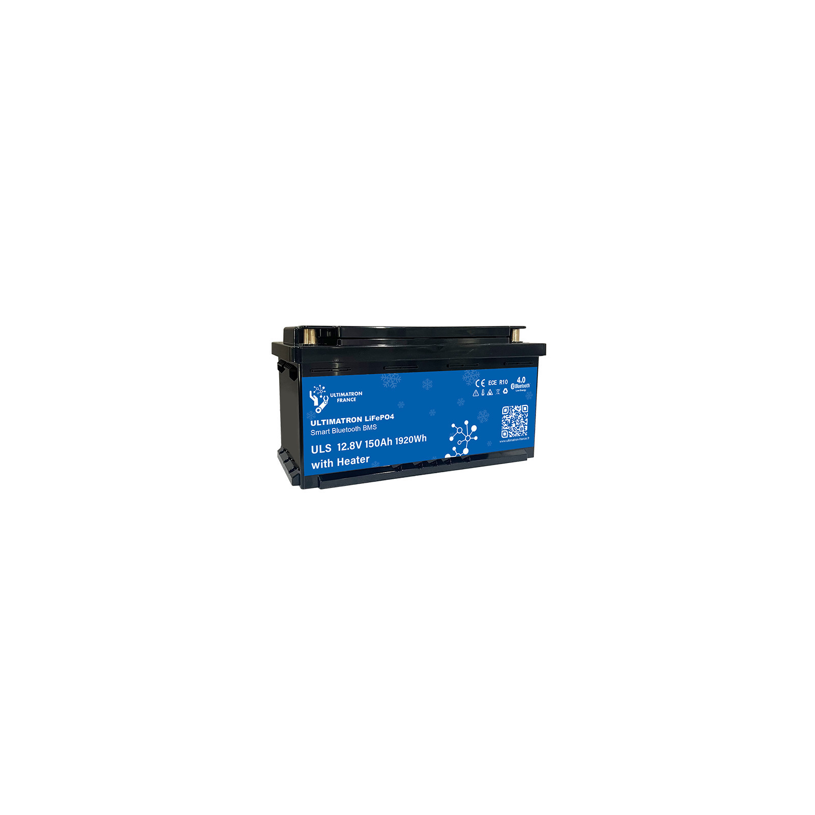 Batterie lithium LiFePO4 ULTIMATRON 12.8V 150Ah avec Bluetooth, Smart BMS intégré et chauffage