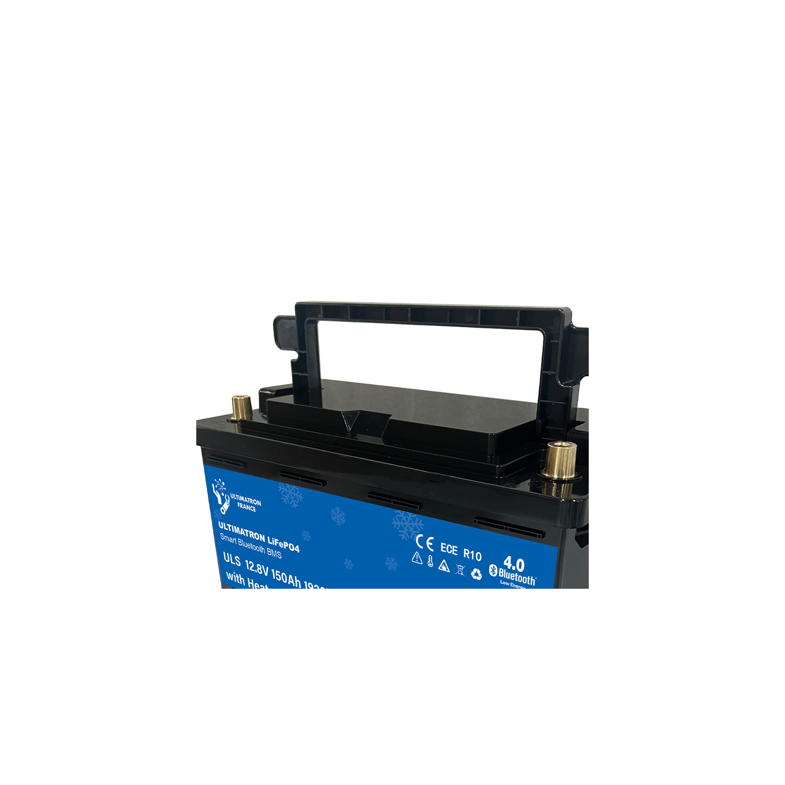 Batterie lithium LiFePO4 ULTIMATRON 12.8V 150Ah avec Bluetooth, Smart BMS intégré et chauffage