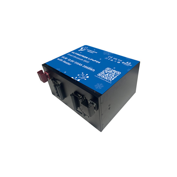 Batterie lithium LiFePO4 ULTIMATRON 12.8V 310Ah avec Bluetooth, Smart BMS intégré et chauffage