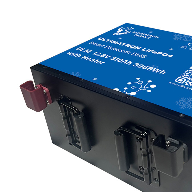Batterie lithium LiFePO4 ULTIMATRON 12.8V 310Ah avec Bluetooth, Smart BMS intégré et chauffage
