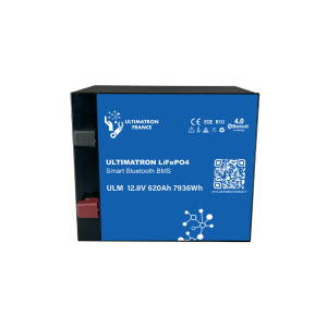 Batterie lithium LiFePO4 ULTIMATRON 12.8V 620Ah avec Bluetooth et Smart BMS intégré