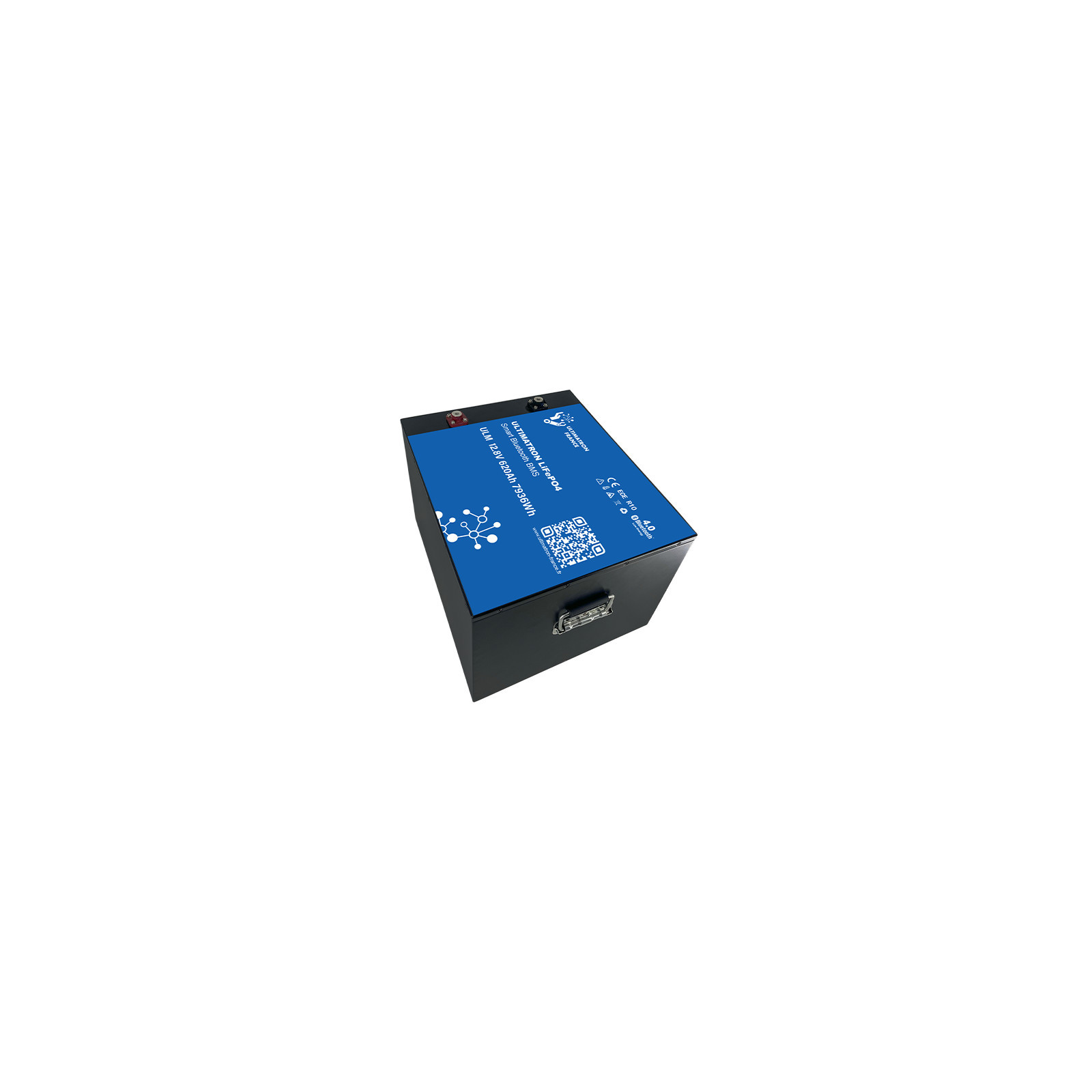 Batterie lithium LiFePO4 ULTIMATRON 12.8V 620Ah avec Bluetooth et Smart BMS intégré
