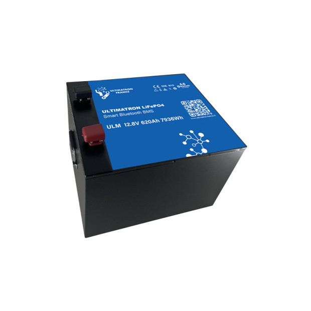 Batterie lithium LiFePO4 ULTIMATRON 12.8V 620Ah avec Bluetooth et Smart BMS intégré