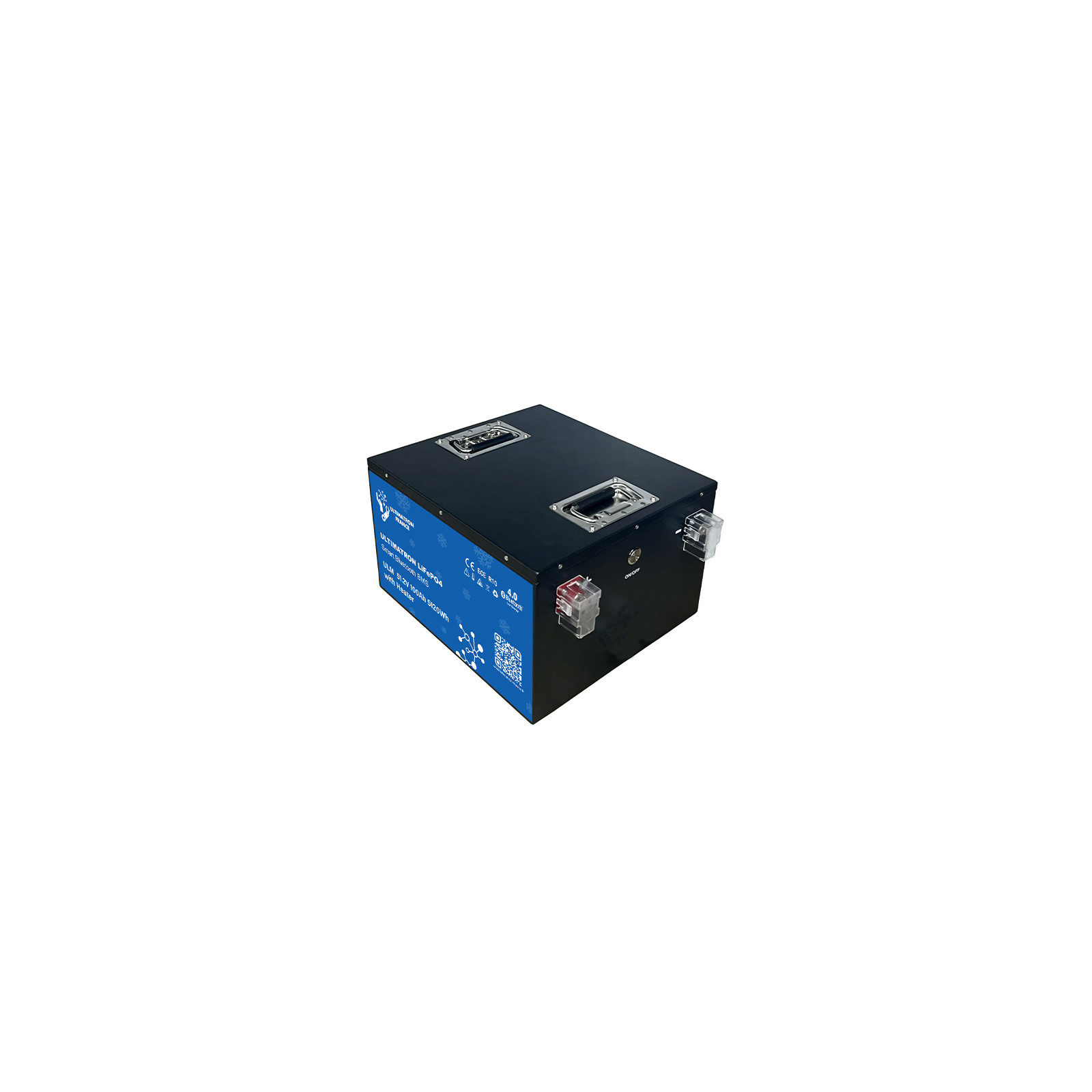 Batterie lithium LiFePO4 ULTIMATRON 51.2V 100Ah avec Bluetooth, Smart BMS intégré et chauffage