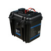 Valise-batterie portable Lithium LiFePO4 ULTIMATRON 12V 100Ah avec Bluetooth, Smart BMS intégré et indicateur de charge