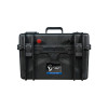 Valise-batterie portable Lithium LiFePO4 ULTIMATRON 24V 100Ah avec Bluetooth, Smart BMS intégré et indicateur de charge