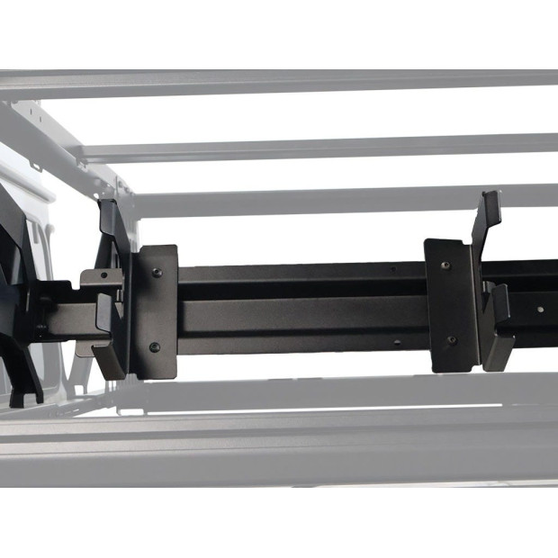 Support de montage rapide FRONT RUNNER pour installation latérale de 2 caisses Wolf Pack Pro sur Bed Rack FRONT RUNNER