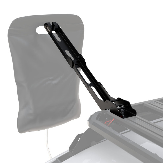 Support articulé FRONT RUNNER pour utilisation déportée d’une douche solaire sur galerie FRONT RUNNER Slimline 3
