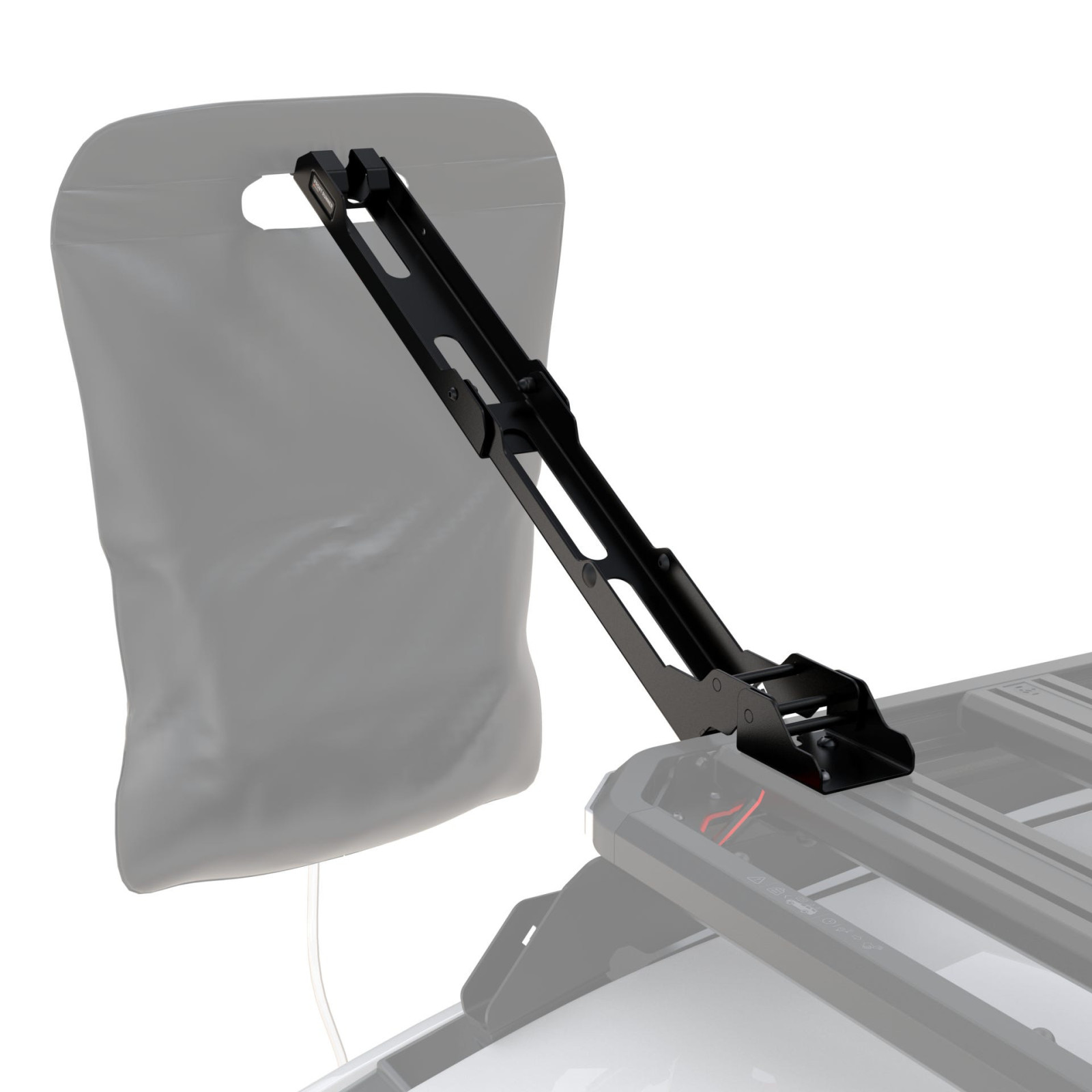 Support articulé FRONT RUNNER pour utilisation déportée d’une douche solaire sur galerie FRONT RUNNER Slimline 3