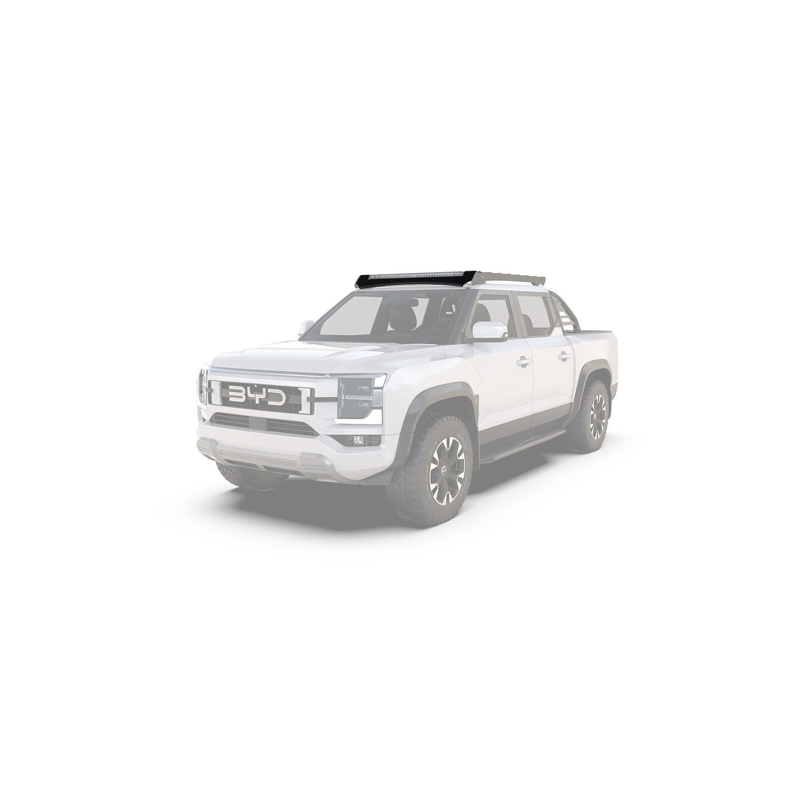 Déflecteur de galerie FRONT RUNNER SlimSport équipée d’une barre lumineuse 40 pouces sur BYD Shark (2025+)