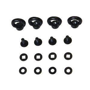 Kit de fixation 4 anneaux d’arrimage M8 pour le montage d’accessoires sur les panneaux de galeries SlimSport et SlimPro FRONT RU