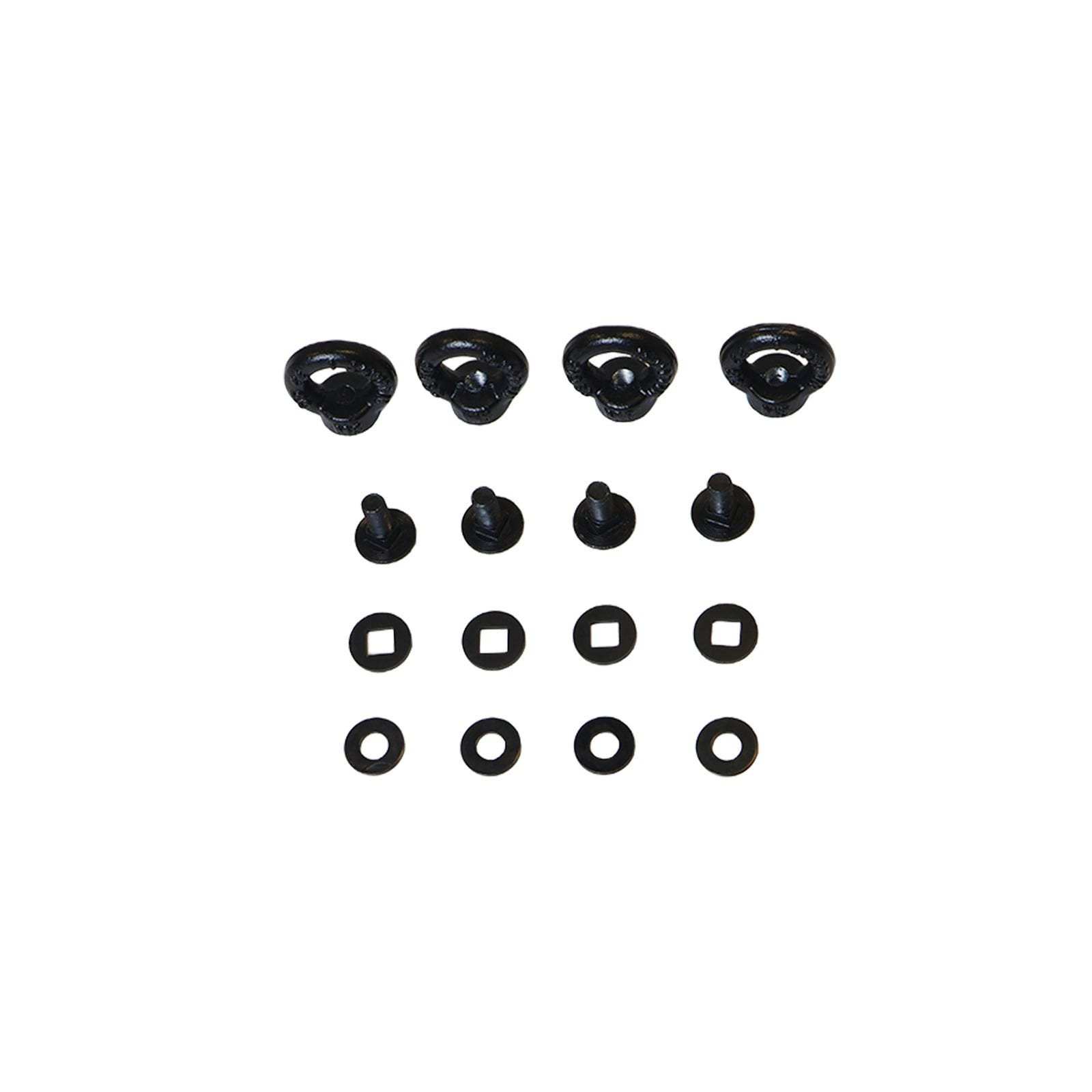 Kit de fixation 4 anneaux d’arrimage M8 pour le montage d’accessoires sur les panneaux de galeries SlimSport et SlimPro FRONT RU