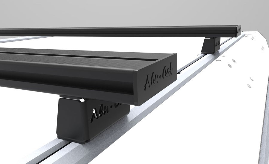 Barres de toit ALU-CAB 1250mm noires • High Profile • Paire