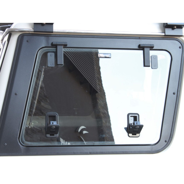 Hayon latéral droit vitré Gullwing FRONT RUNNER pour Toyota Land Cruiser 76 et 78 2007+ • GWTL002