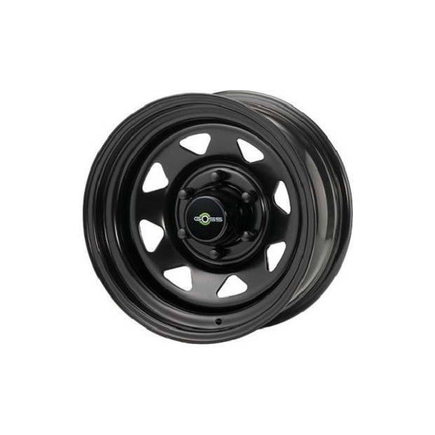 Jante GOSS Triangular 7x15 6x139.7 CB110 ET+12 Profondeur 9cm Noire RA304BK