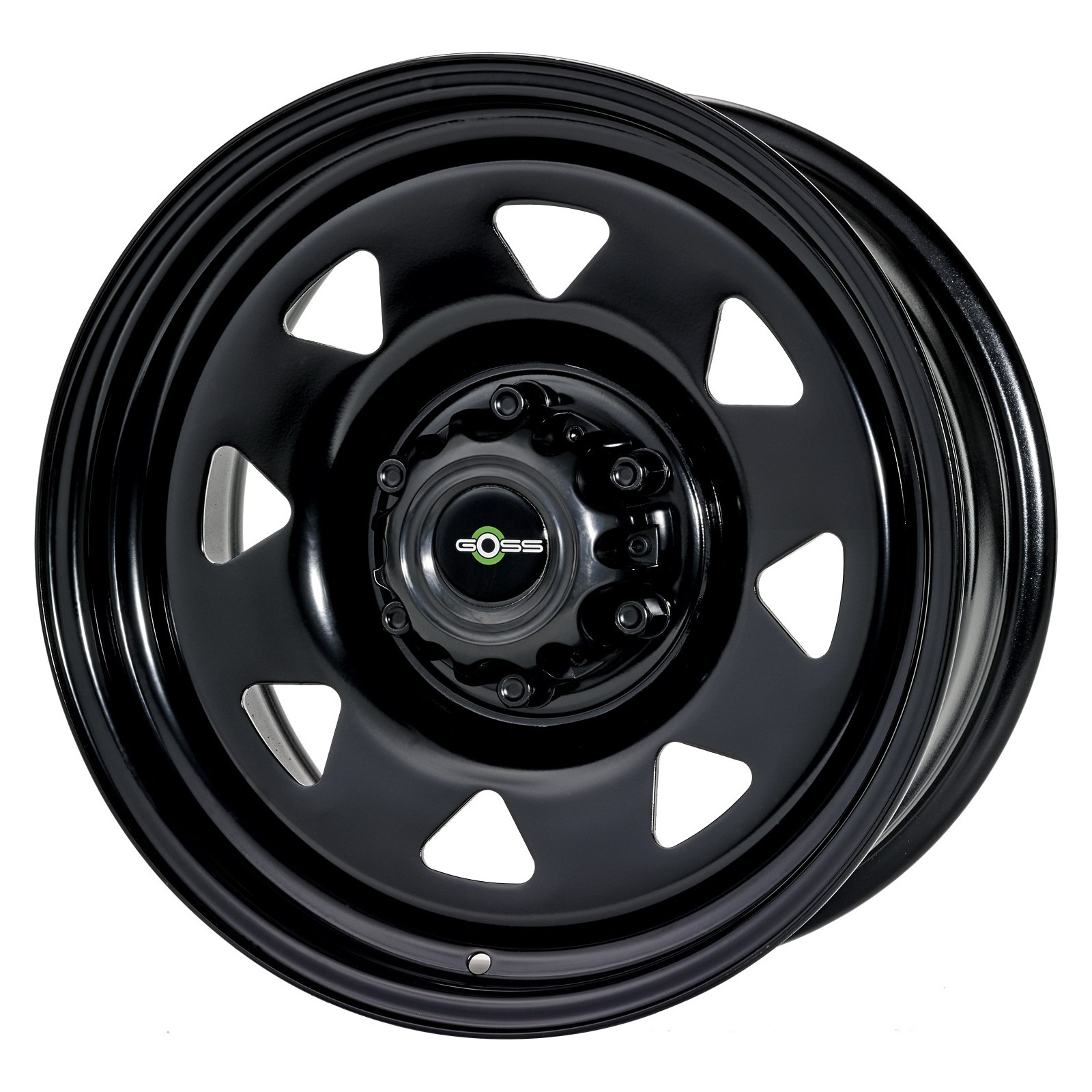 Jante GOSS Triangular II 7x16 5x114.3 CB67.1 ET+28 Profondeur 7,2cm. Noire RA32067.1BK