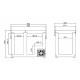Réfrigérateur congélateur portable à double compartiment SNOMASTER SMDZ-EX85D • 85 litres • 12v 220v • +10° à -22°c 