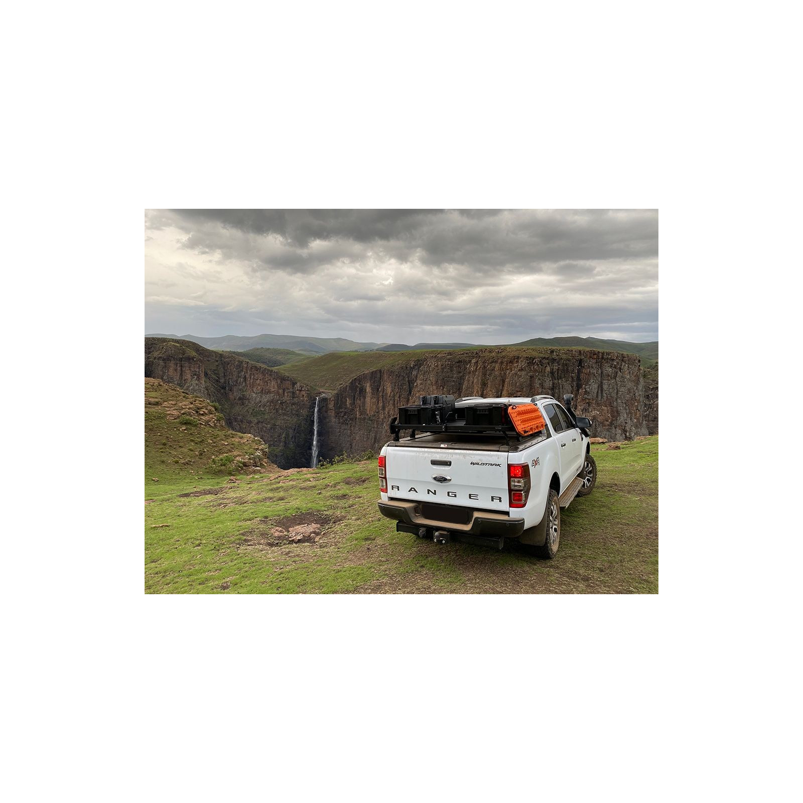 Galerie de benne FRONT RUNNER Slimline II Ford Ranger Wildtrak 2014-2018 avec Roll Top origine 