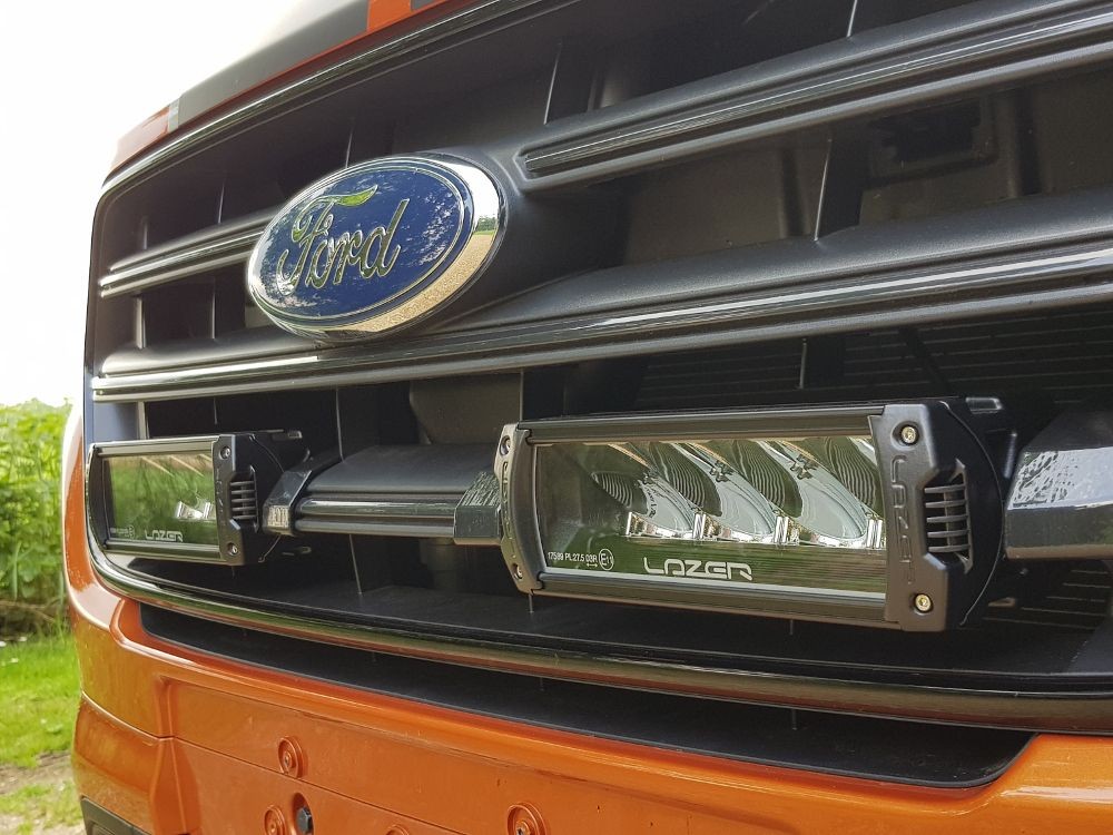 Kit intégration calandre 2 barres LED LAZER RRR-750 Ford Transit Custom 2018+