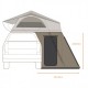 Annexe hauteur 210 pour tente de toit australienne DARCHEHI VIEW / PANORAMA 140 