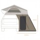 Annexe hauteur 160 pour tente de toit australienne DARCHEHI VIEW / PANORAMA 160 