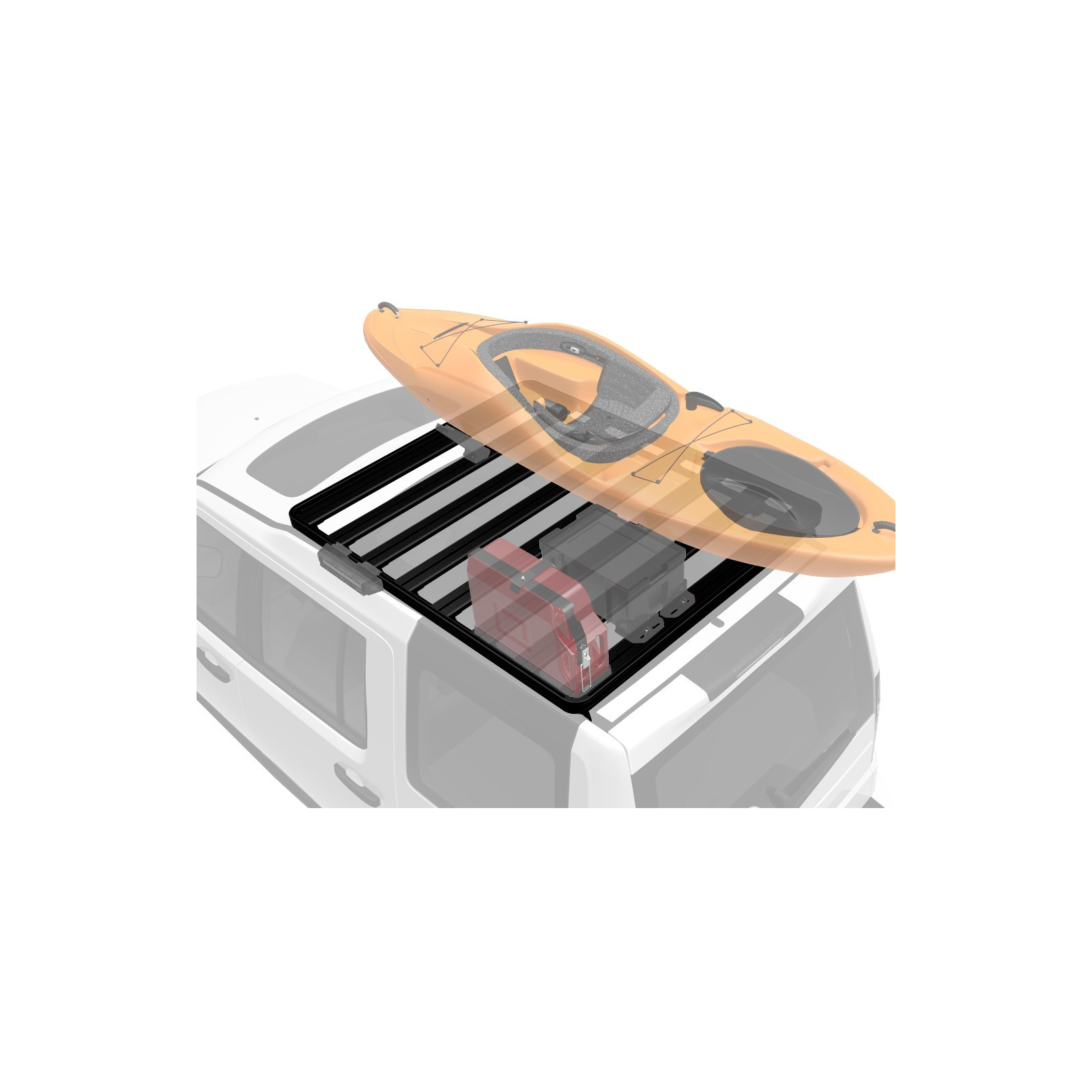 Galerie FRONT RUNNER Slimline II 1255 x 1560 mm Foot Mount pour Land Rover Discovery III et IV • KRLD029T