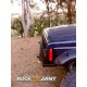 Pare-choc avant ROCK ARMY en acier avec platine treuil intégrée (treuil encastré dans le pare-choc) Jeep Cherokee XJ 