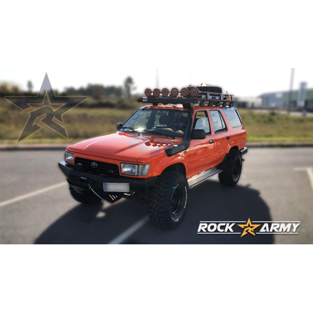 Pare-choc avant ROCK ARMY en acier 5 côtés avec platine treuil intégrée Toyota 4Runner 1990-1995 