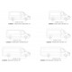 Kit de galerie Slimpro pour le Mercedes Benz Sprinter (L1H2/144in SWB/toit haut) (2007-jusqu'à présent) 