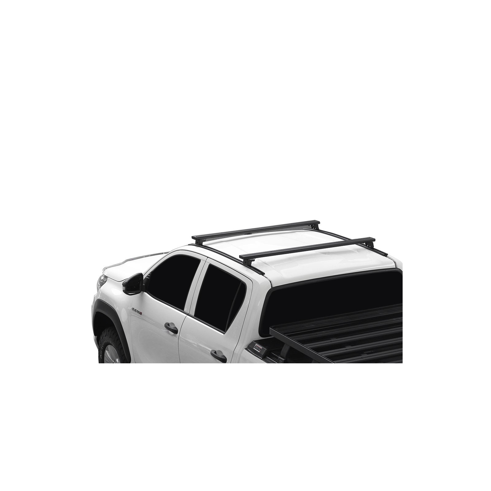 Kit de barres de toit pour une Toyota Hilux Revo DC (2016 - jusqu'à présent) / Rails AND Pieds 