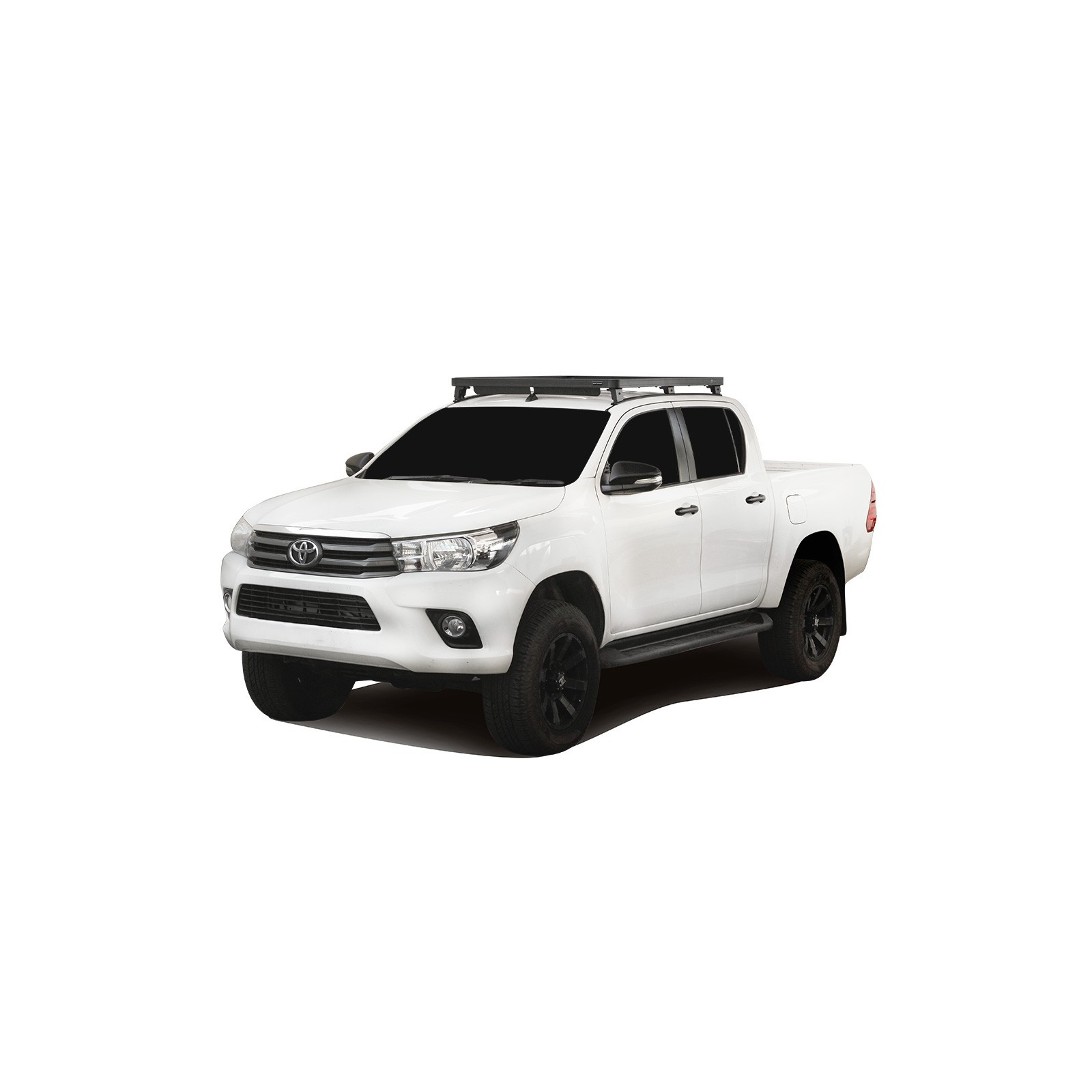Kit de galerie Slimline II pour une Toyota Hilux Revo DC (2016 - jusqu'à présent) / Rails et Pieds 