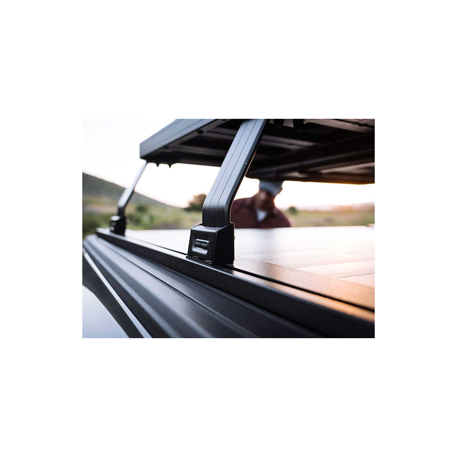 Kit de galerie Slimline II pour benne d'une Jeep Gladiator (2020 - jusqu'à présent) avec un EGR RollTrac  