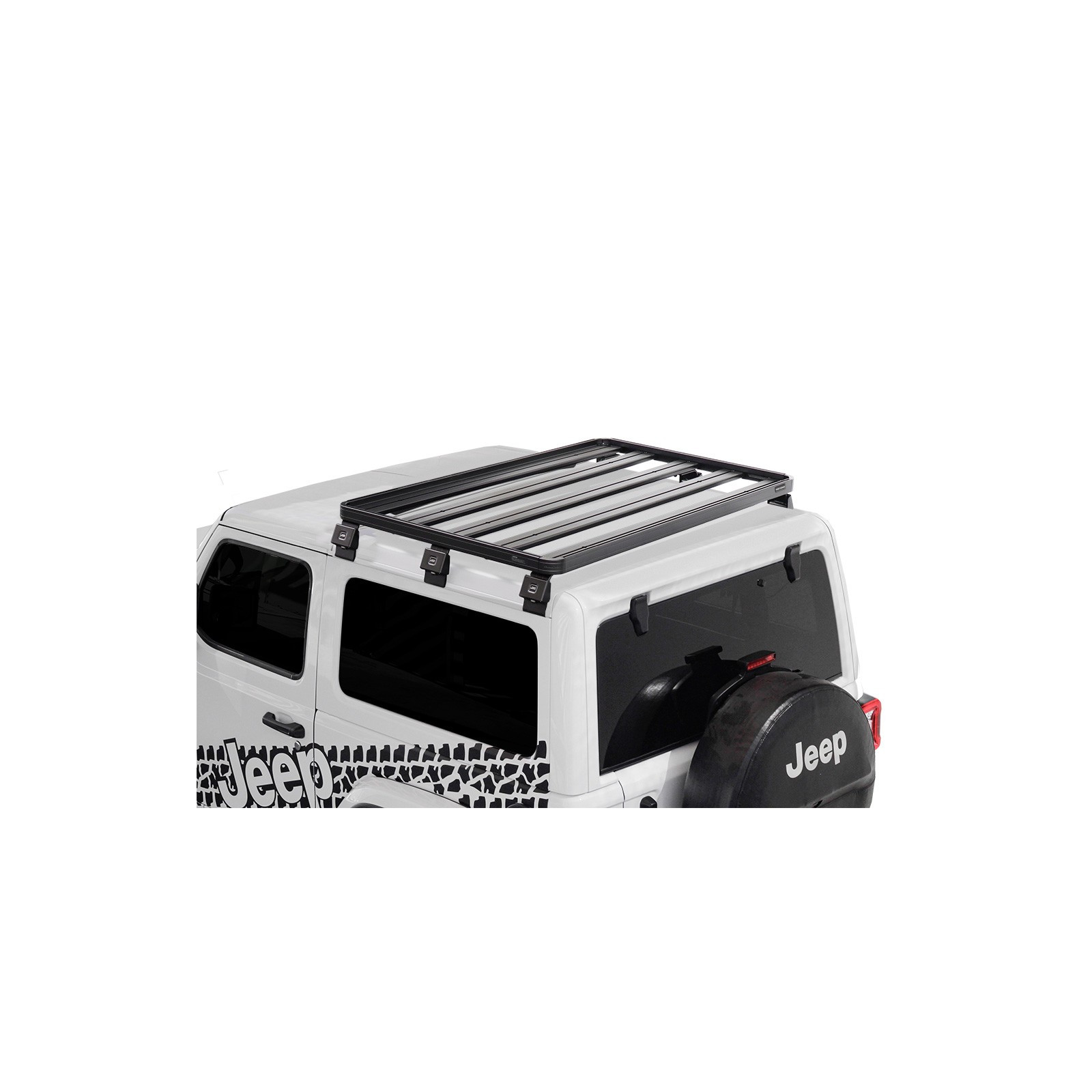 Kit de 1/2 galerie Slimline II pour Jeep Wrangler JL 2 portes (2018-jusqu'à présent) 