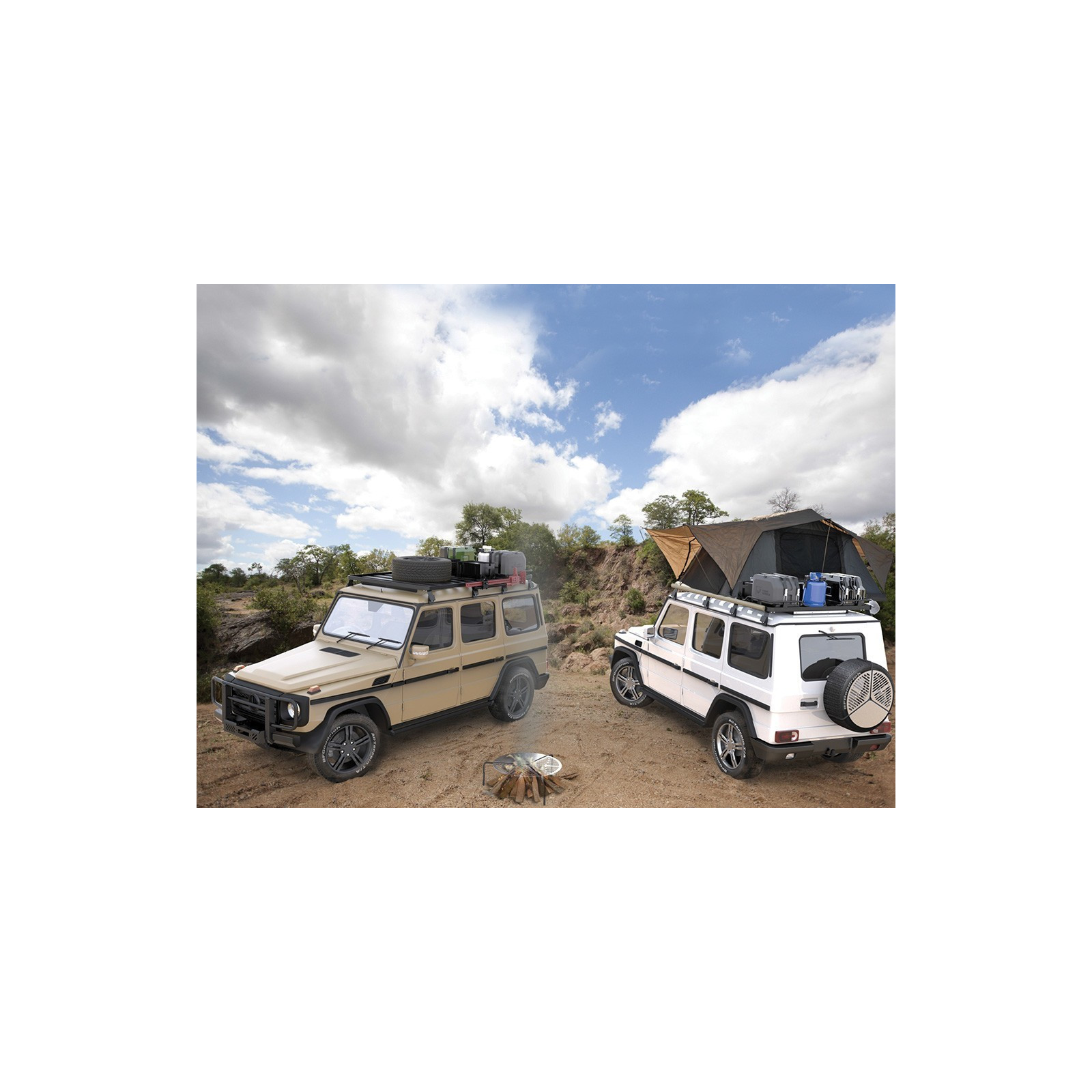 Galerie FRONT RUNNER Slimline II 1475 x 2166 mm Gutter Mount Haute pour Mercedes G • KRGWT04L