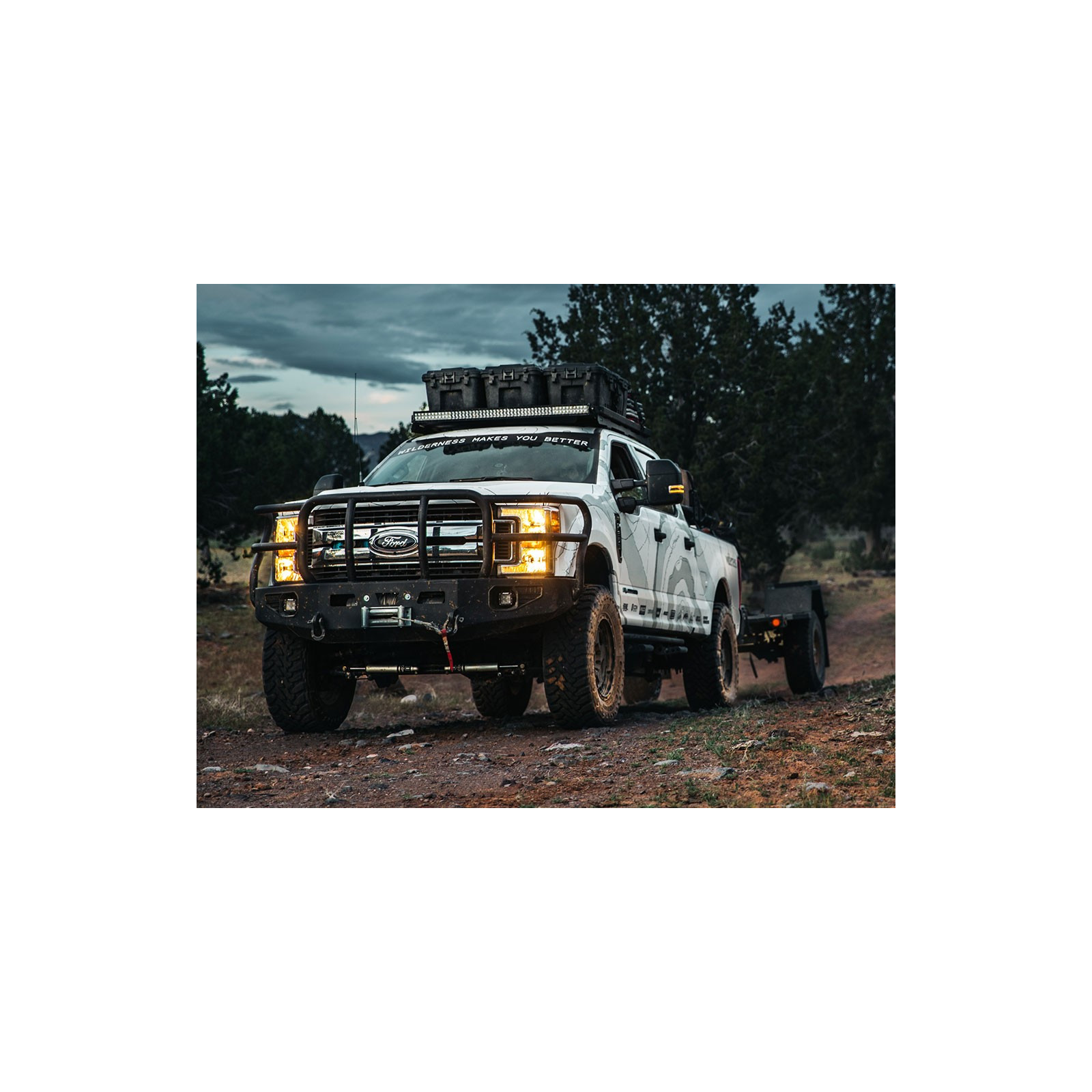 Ford F250/F350 Crew Cab (1999-2016) Slimline II Roof Rack Kit / Low Profile 