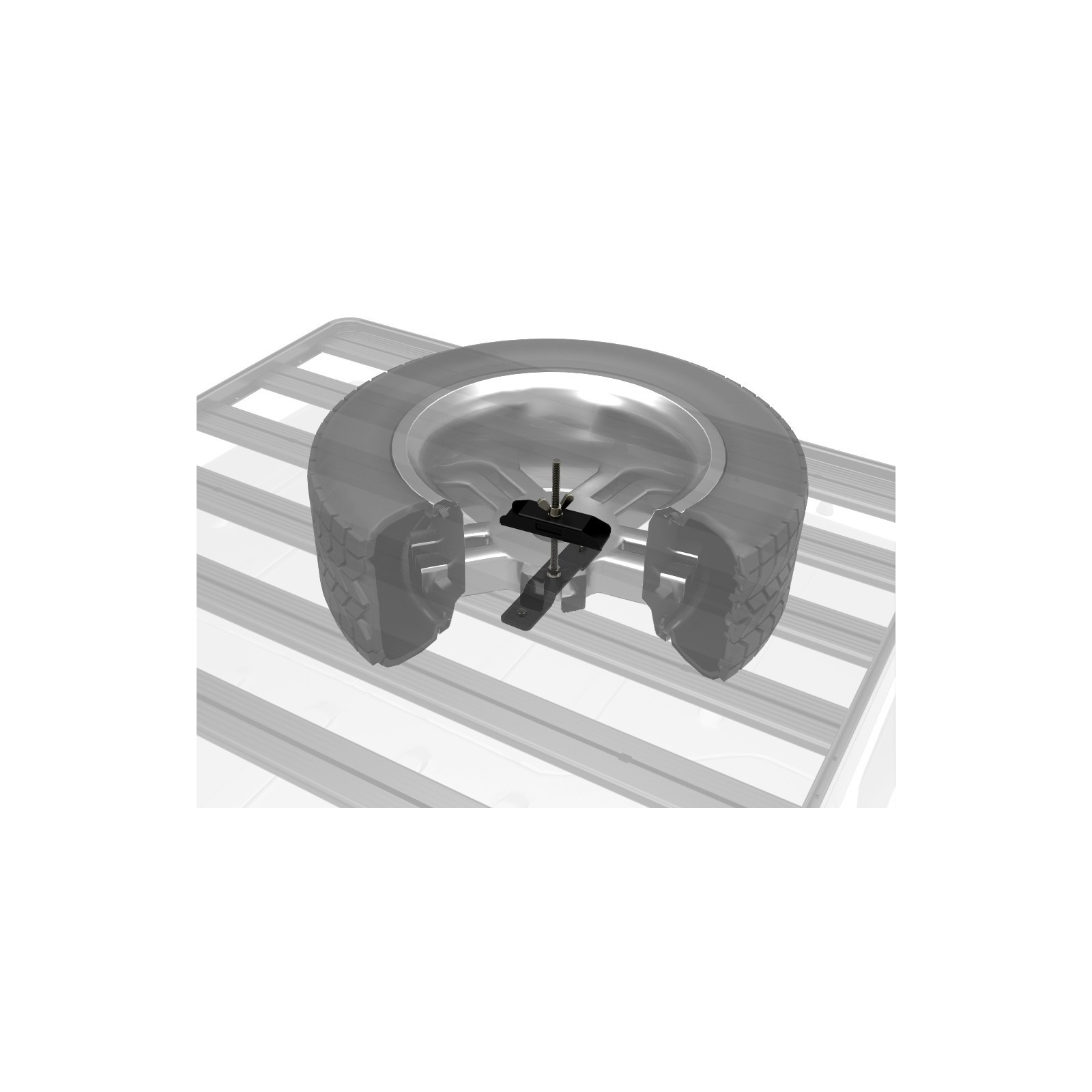 Support de roue de secours sur galerie FRONT RUNNER Slimline II 