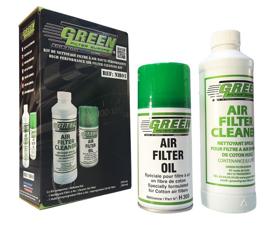 Kit de nettoyage GREEN FILTER Europe NH01 pour filtres à air lavables et réutilisables GREEN Filter Europe