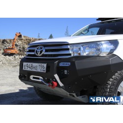 Pare-Choc Avant Aluminium RIVAL Avec feux leds intégrés Toyota Hilux Revo (tous) 2015+ 