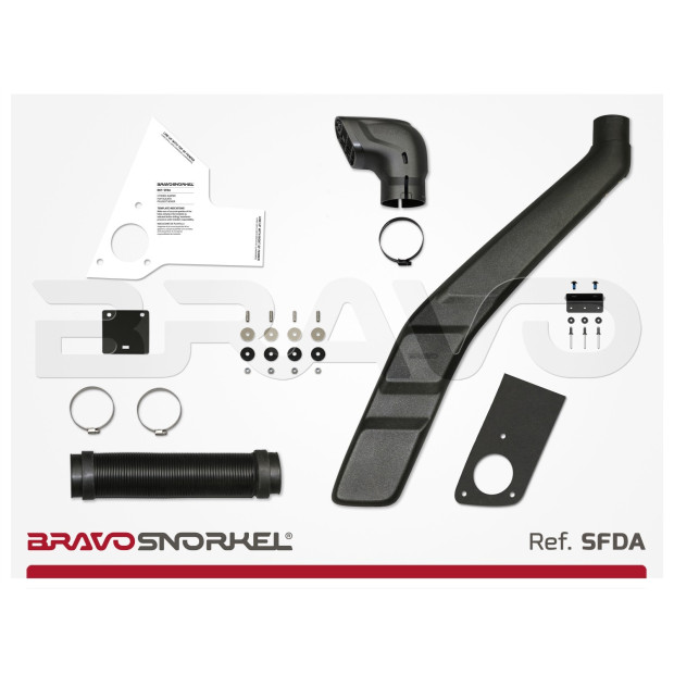 Snorkel BRAVO SNORKEL • SFDA • Citroën Jumper / Fiat Ducato / Peugeot Boxer (2006+) • montage à gauche 