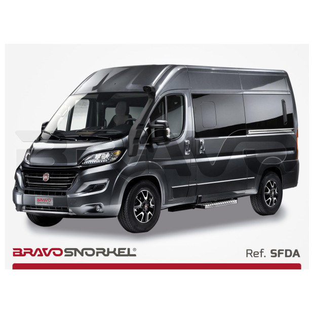 Snorkel BRAVO SNORKEL • SFDA • Citroën Jumper / Fiat Ducato / Peugeot Boxer (2006+) • montage à gauche 