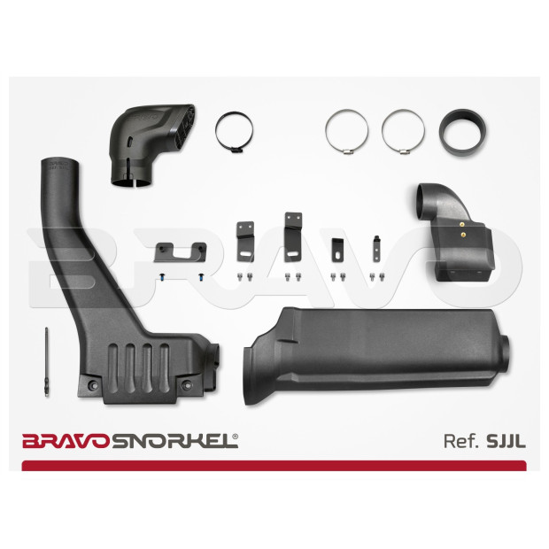 Snorkel BRAVO SNORKEL • SJJL • Jeep Wrangler JL / Gladiator JT (2017+) • montage à droite 