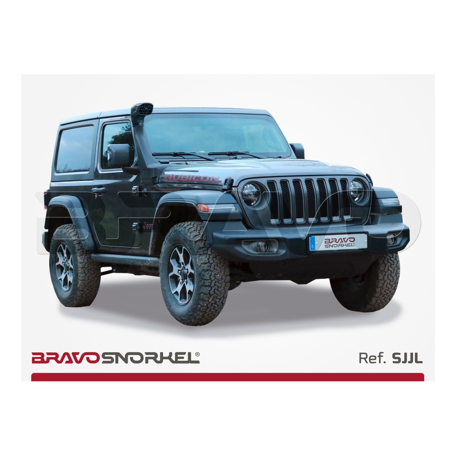 Snorkel BRAVO SNORKEL • SJJL • Jeep Wrangler JL / Gladiator JT (2017+) • montage à droite 