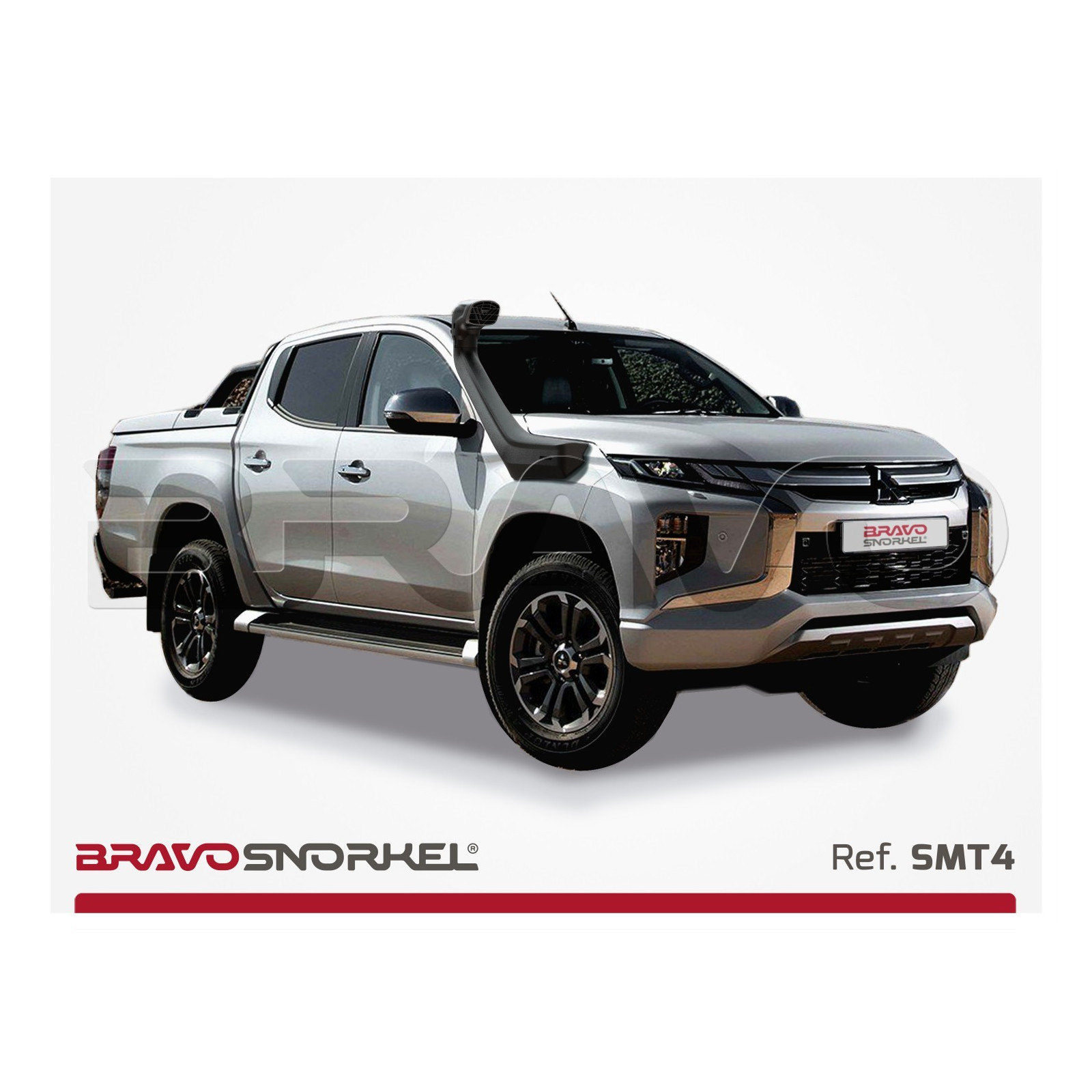 Snorkel BRAVO SNORKEL • SMT4 • Mitsubishi L200 MR (2019+) • montage à droite 