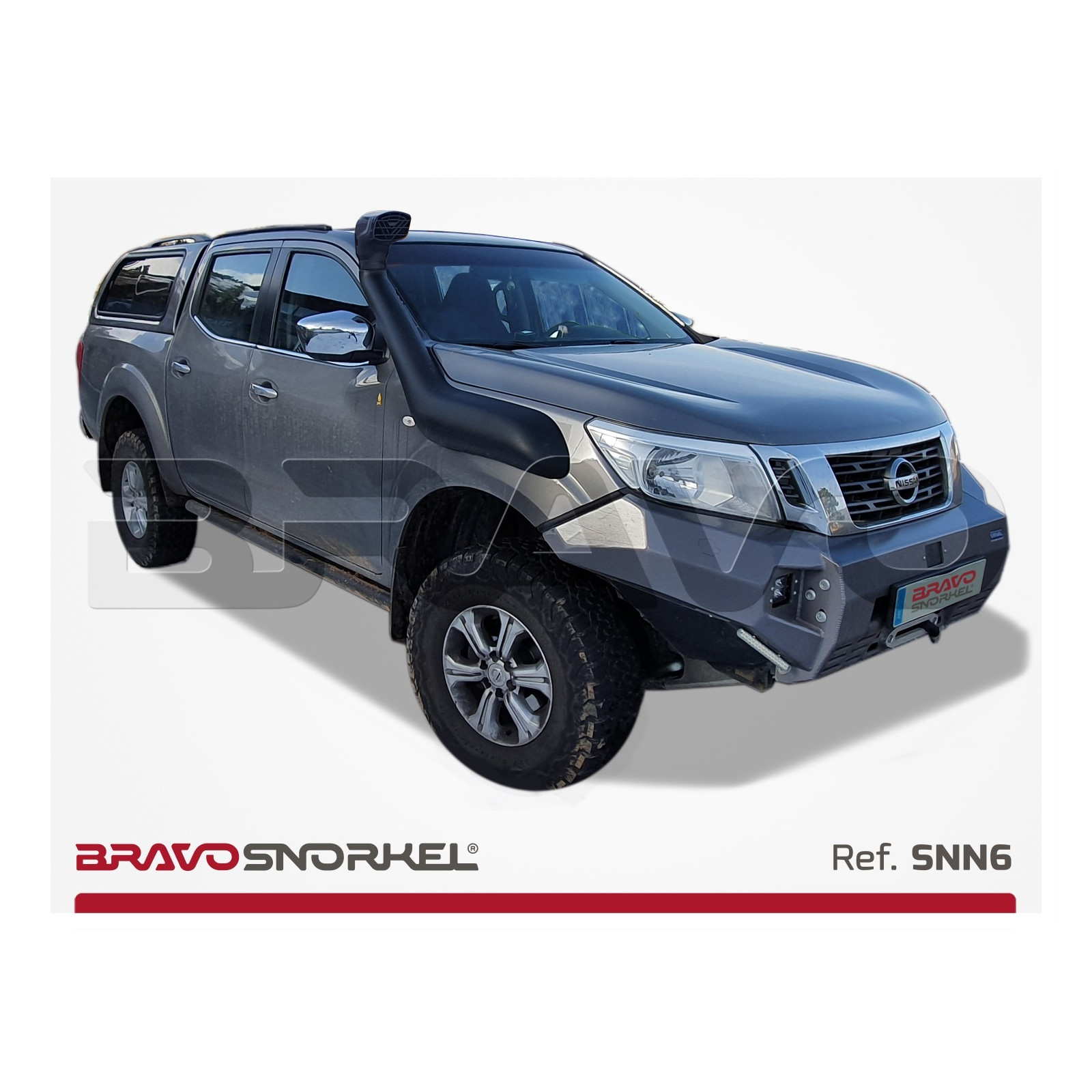 Snorkel BRAVO SNORKEL • SNN6 • Nissan Navara D23 / NP300 (2015+) • montage à droite 