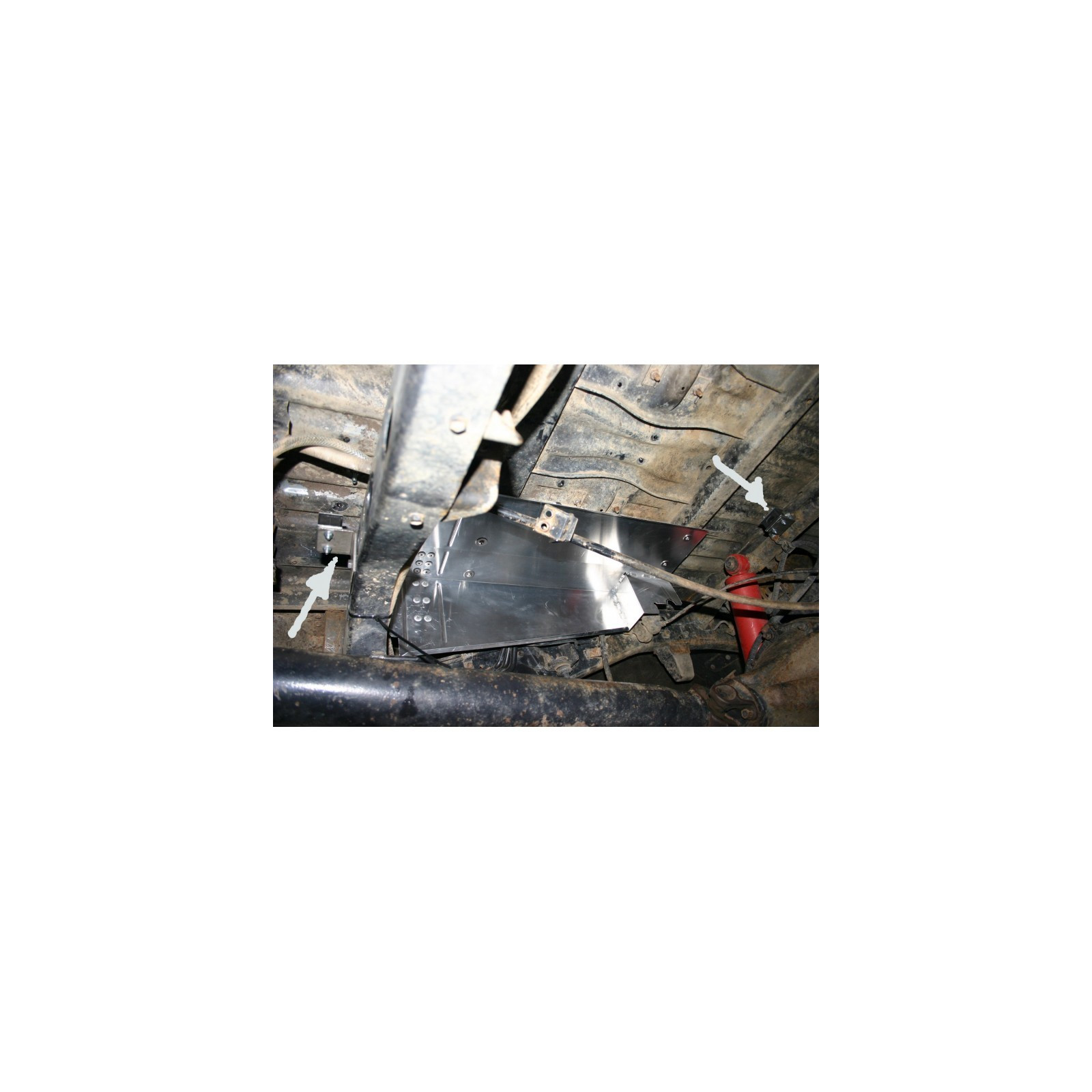 Kit de protection thermique pour ligne en sortie arrière (inclus dans TOYO169) TECINOX TOYOTA HZJ75 1991-1999 