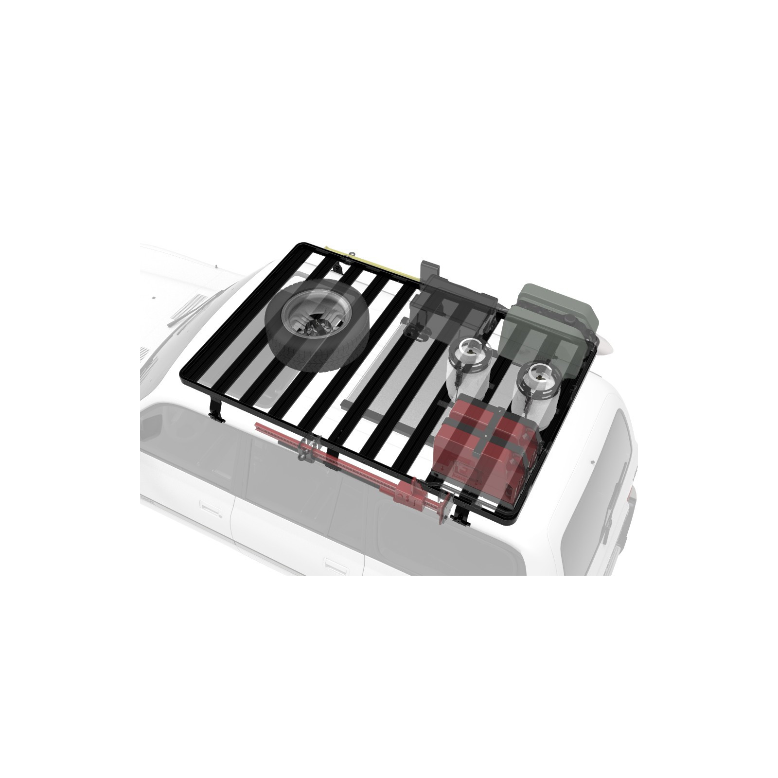 Galerie FRONT RUNNER Slimline II 1345 x 2166 mm Gutter Mount pour Toyota Land Cruiser 80 • KRTL020L